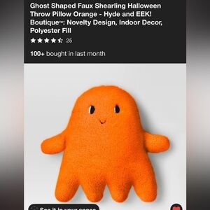 Ghost Shaped Throw Pillow! Halloween!!!